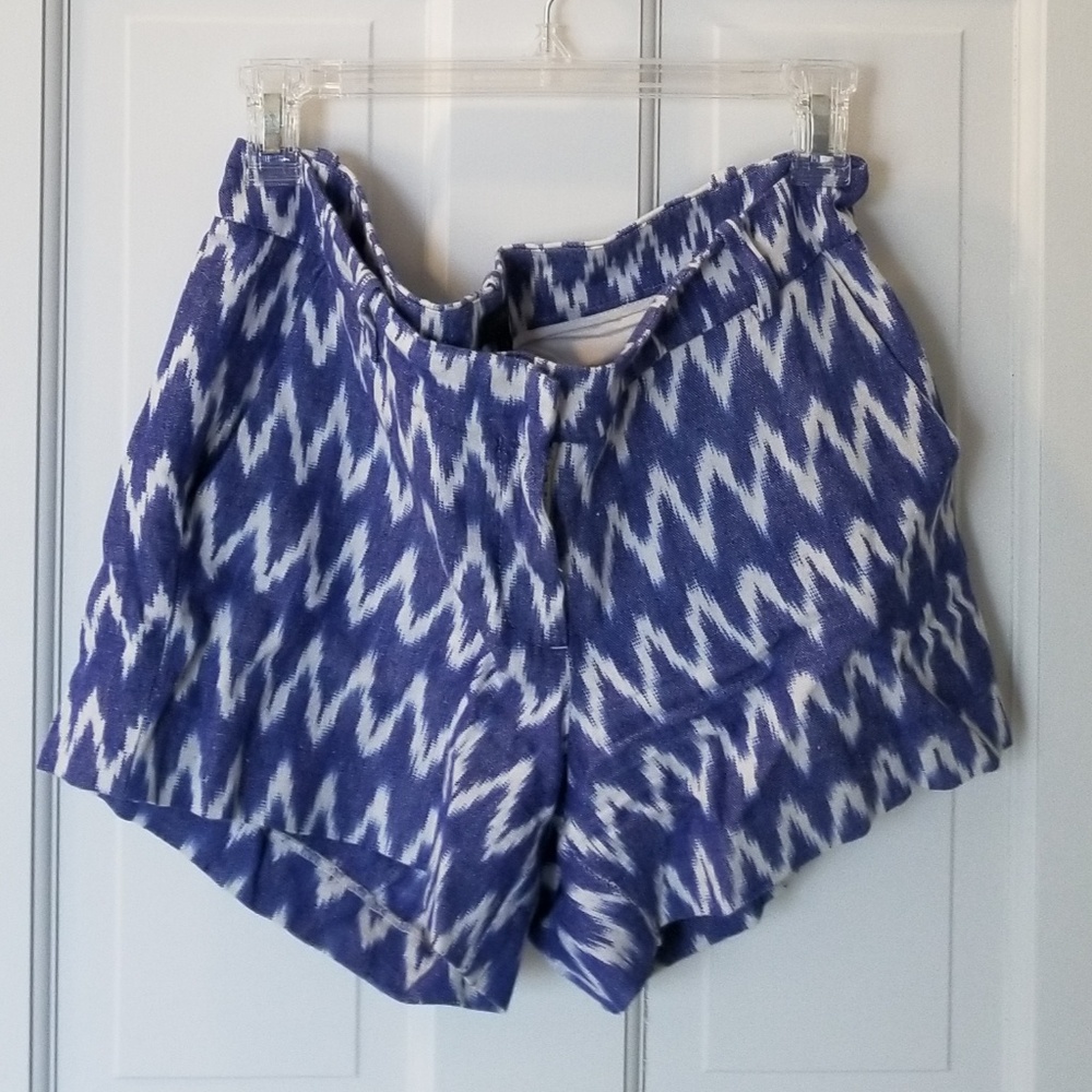 J. Crew Zigzag Ikat Shorts